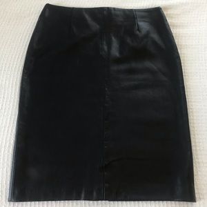 Zara | Faux / Vegan Leather Midi Skirt